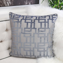 Steel best sale blue pillows